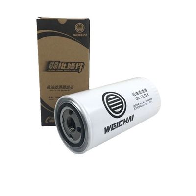 White Weichai Diesel Engine Parts Fuel 1000424655 61000070005 Oil Filter for Shackman Howo