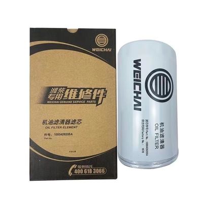 White Weichai Diesel Engine Parts Fuel 1000424655 61000070005 Oil Filter for Shackman Howo