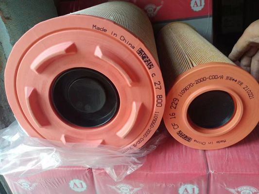 Aluminium and Filter Paper Air Filter for National Heavy Duty Truck Parts WG9725191102