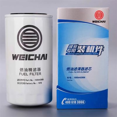 Shacman 612600081334 Heavy Duty HOWO Oil Filter Weichai Fuel Filter 1000053557 1000053558