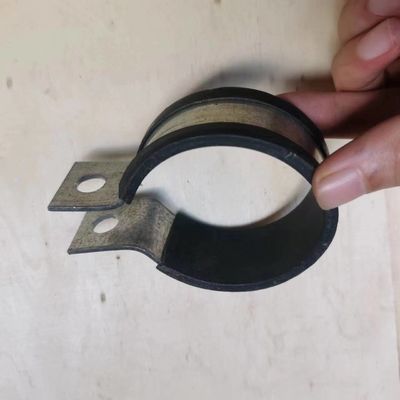 U Type R Type Tank Water Pipe Clamp Hoop with 304 Stainless Steel and Rubber Edge