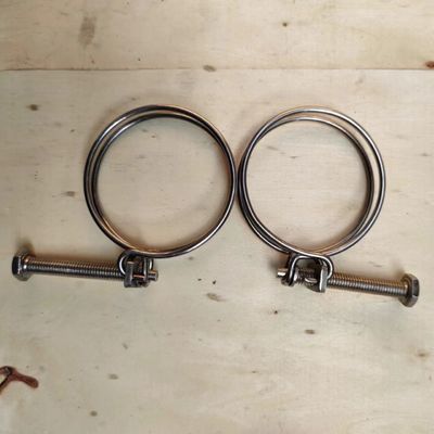 304/201 Stainless Steel Wire Hoop for Pipe Card and Double Wire Throat Long-Lasting