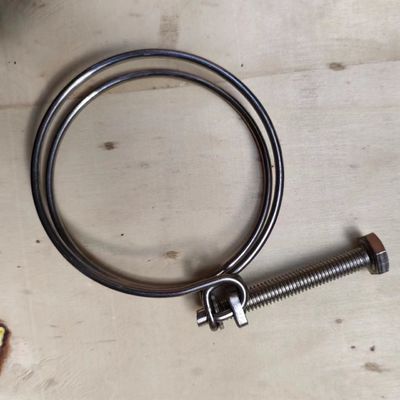 304/201 Stainless Steel Wire Hoop for Pipe Card and Double Wire Throat Long-Lasting