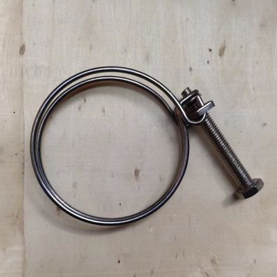 304/201 Stainless Steel Wire Hoop for Pipe Card and Double Wire Throat Long-Lasting
